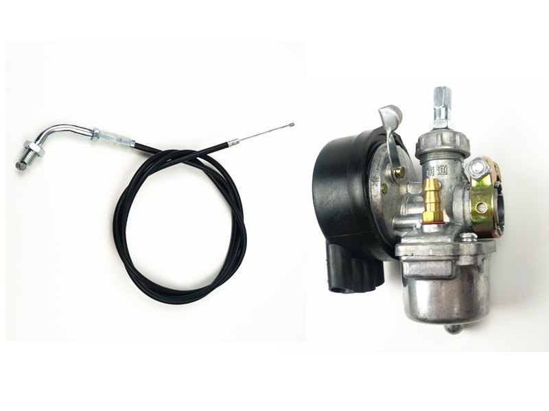 bicycle engine install- how to install the throttle cable in the carburetor